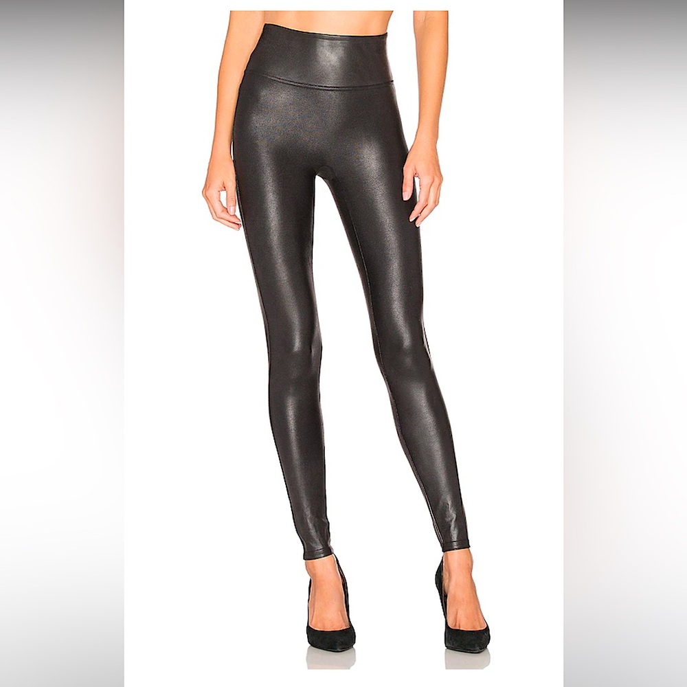 Spanx Faux Leather Leggings, black, size small